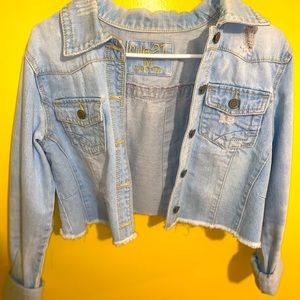 Denim jacket.